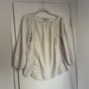LOFT Ivory Lace Top